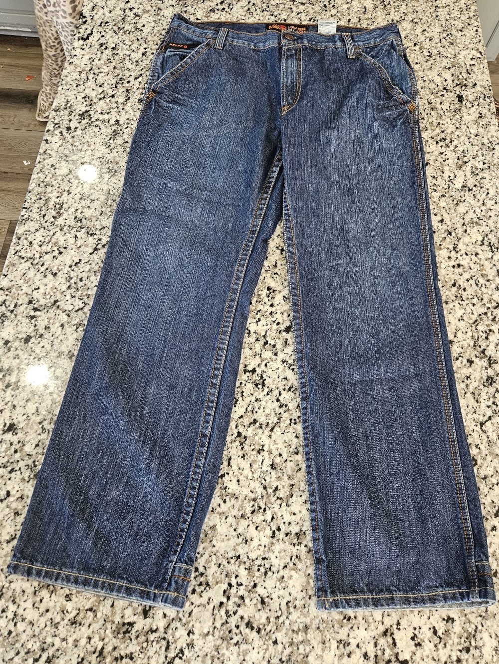 Ariat Men's Low Rise Boot Blue Denim Jeans